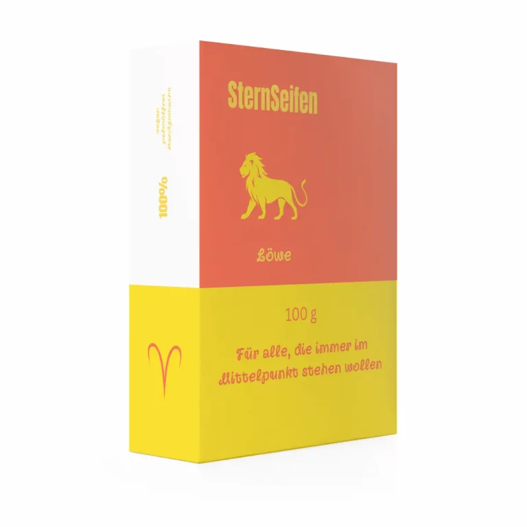 SternSeifen Löwe-Edition – 100g Seife, die das Zentrum der Aufmerksamkeit mit Stolz und Selbstvertrauen erstrahlen lässt